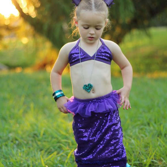 Mermaid Costume For Toddler Girls - Picture 9 of 9